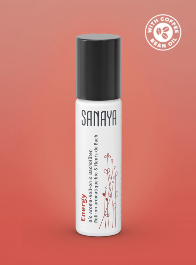 Sanaya Energy Bio Aroma-Roll-on & Bachblüten sorgt für klare Gedanken und inspiriert die Sinne